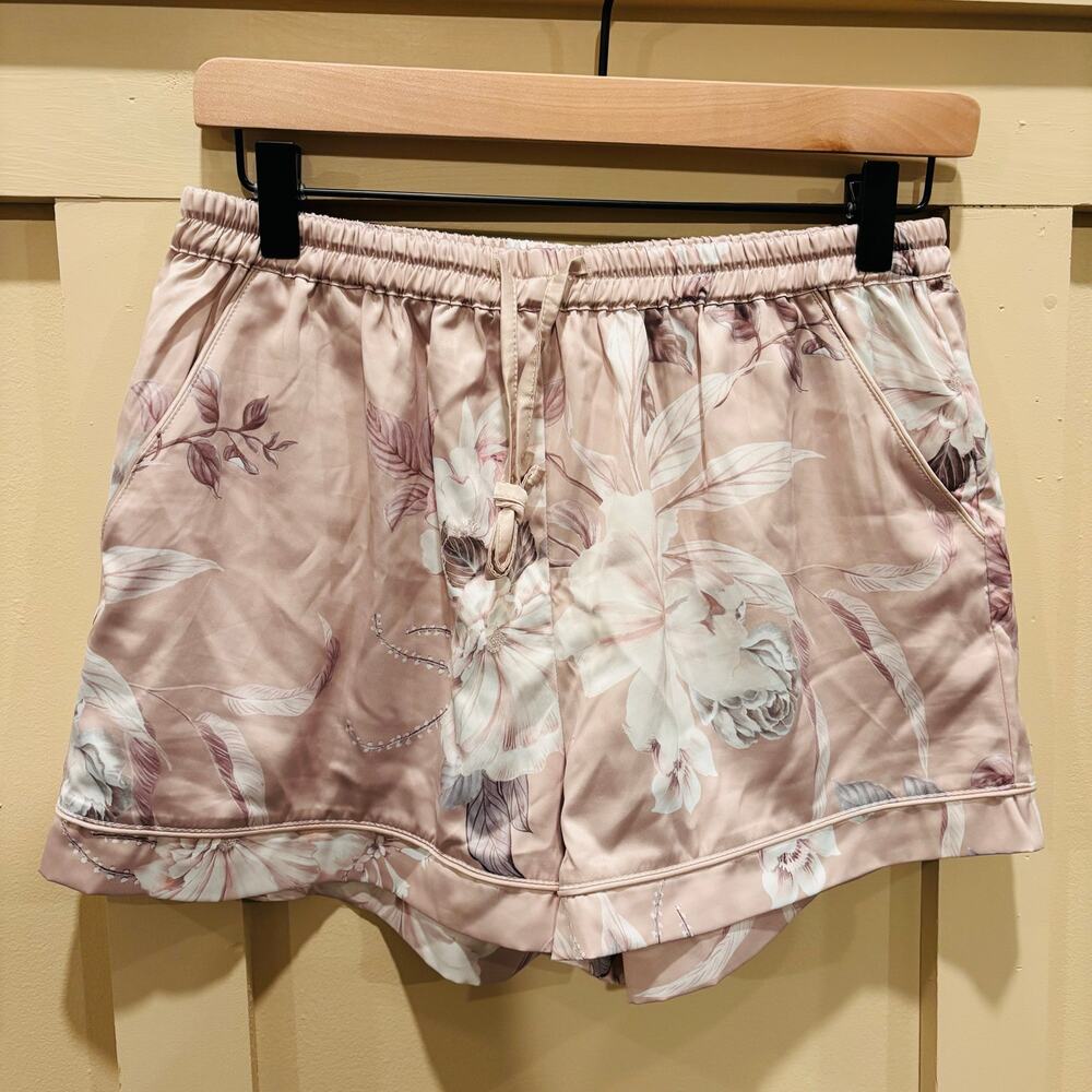 MJ x Le Rose “Sasha Parisian Fleur” Satin Sleep Set Bridal Boutique size Small - Picture 6 of 11